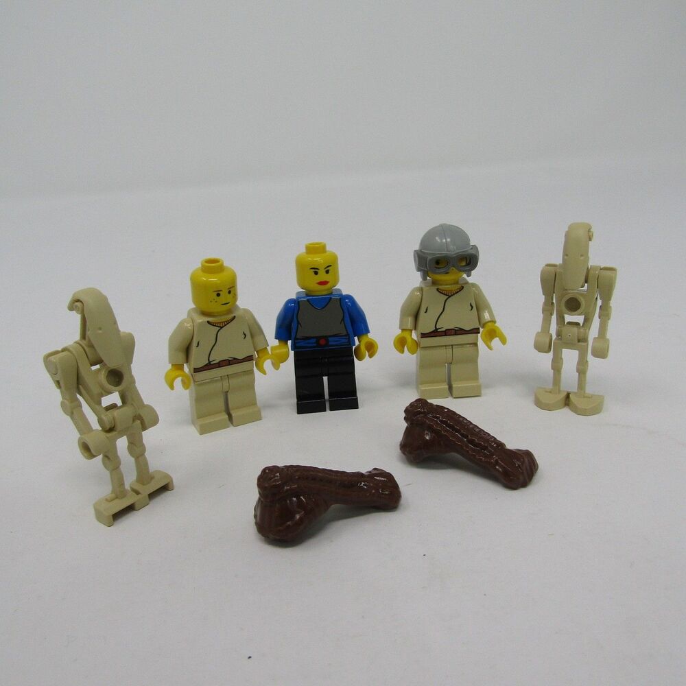 LEGO Star Wars Minifigure Lot: 3 Figures, 2 Battle Droids, 2 Blasters Anakin